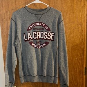 UW LaCrosse University oversized crew neck